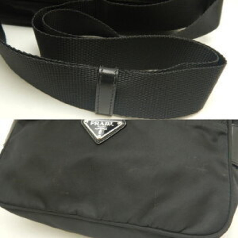 Prada Vela Nylon Shoulder Bag Nero Black - Picture 5 of 10